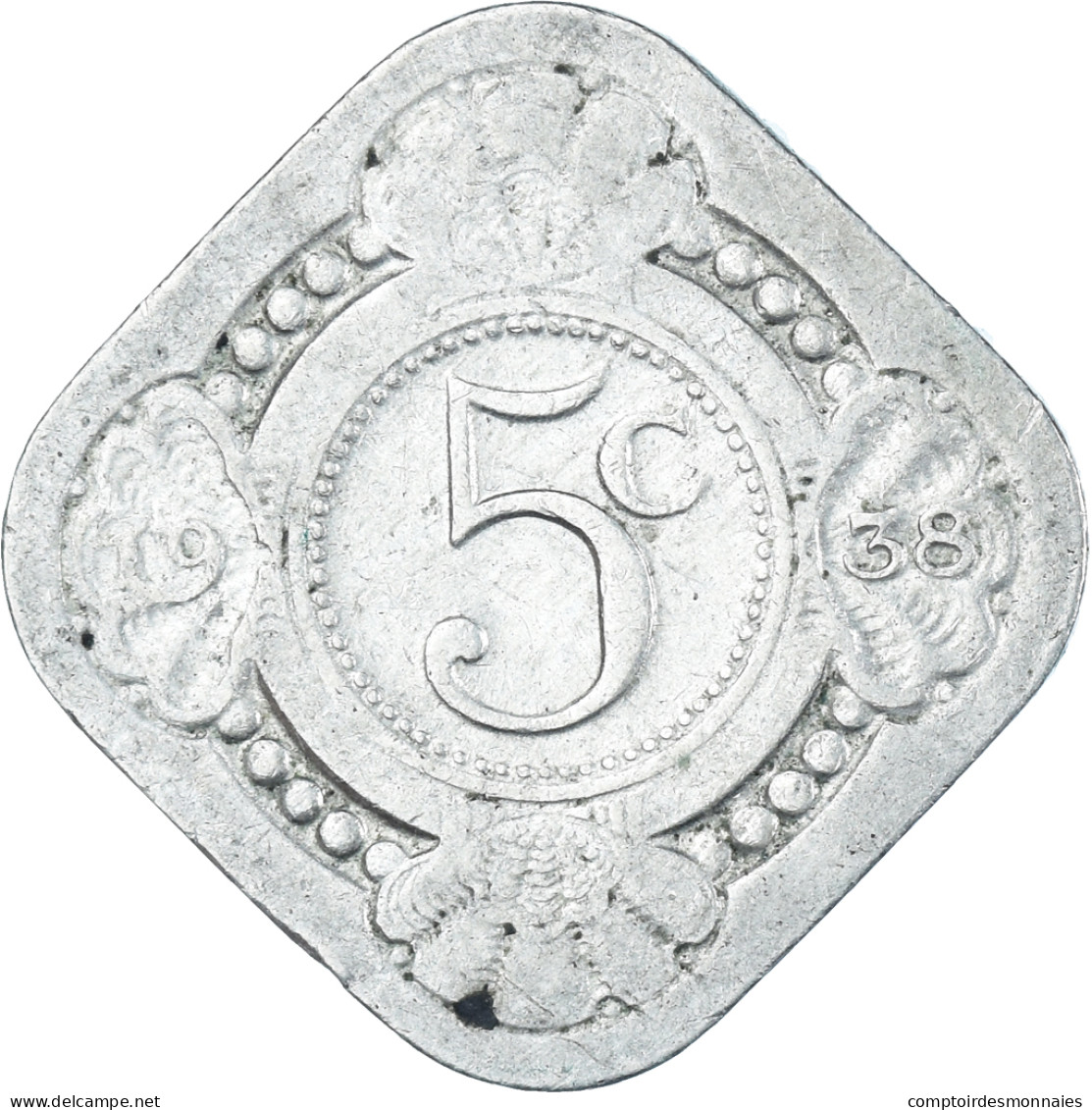 Monnaie, Pays-Bas, 5 Cents, 1938 - 5 Cent