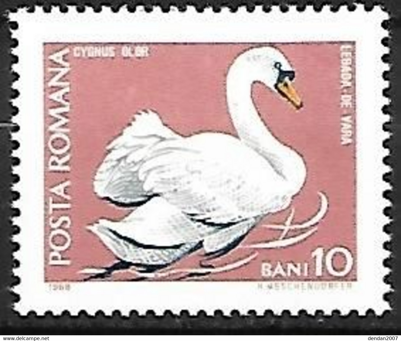 Rumania - MNH ** 1968 :  Mute Swan  -  Cygnus Olor - Zwanen