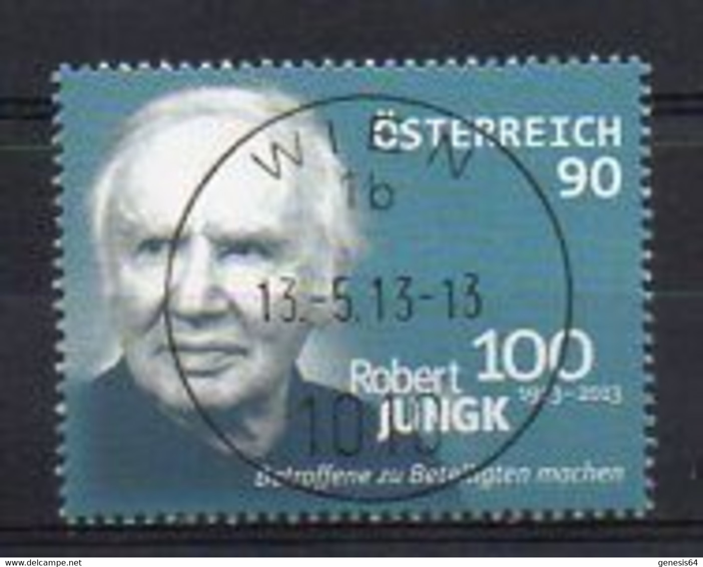 Austria 2013 - 100th Birthday Of Robert Jungk (1913-1994) - Cancelled (1ASM02100) - Oblitérés