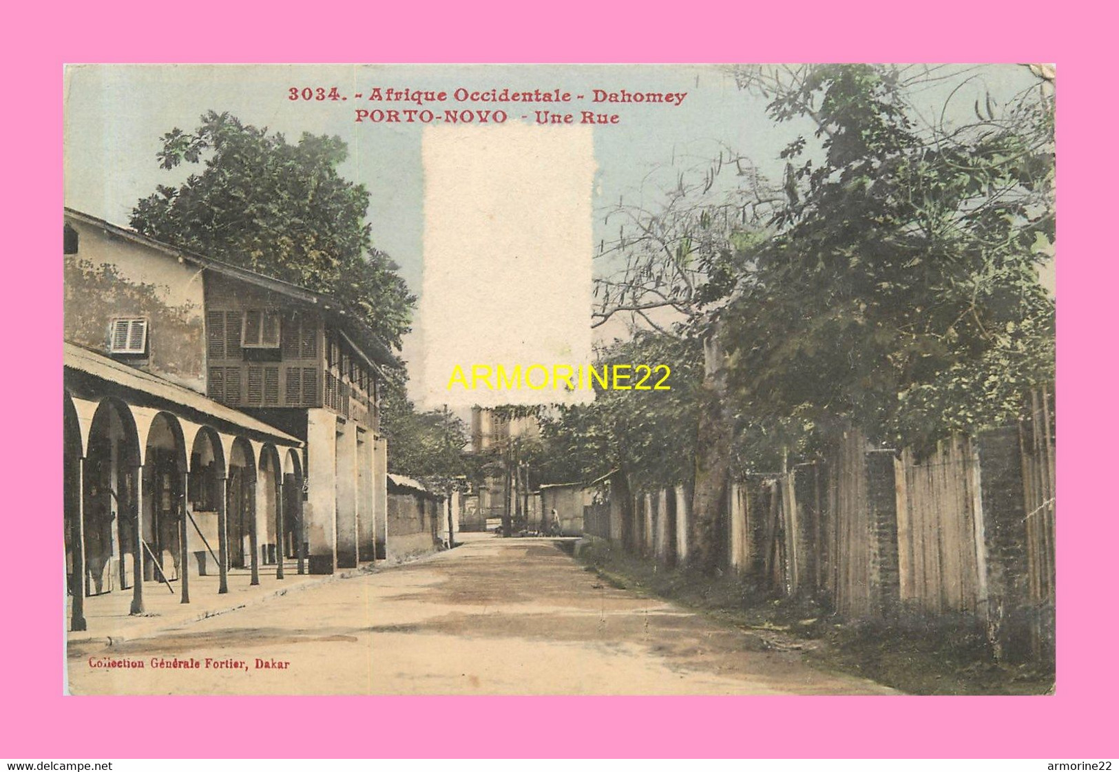 CPA  Afrique Occidentale Dahomey Porto Novo Une Rue - Dahomey