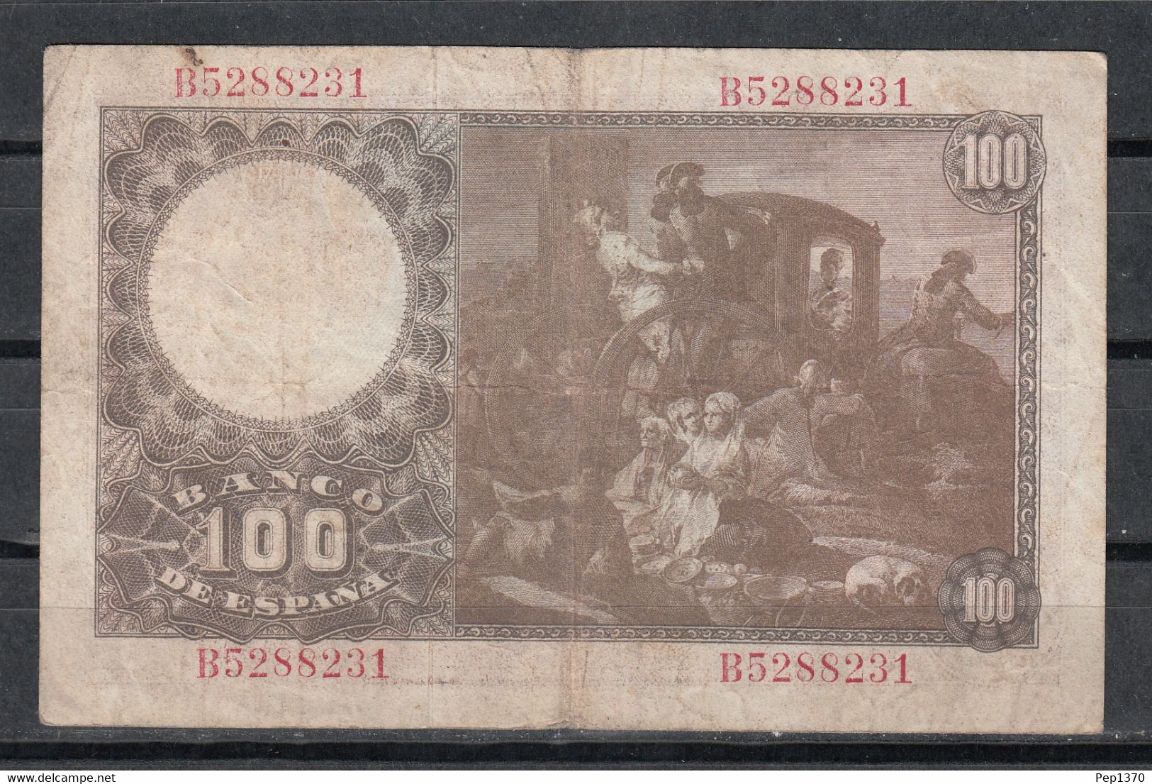 ESPAÑA - BILLETE DE 100 PESETAS DE 1948 DEDICADO A FRANCISCO BAYEU - 100 Peseten