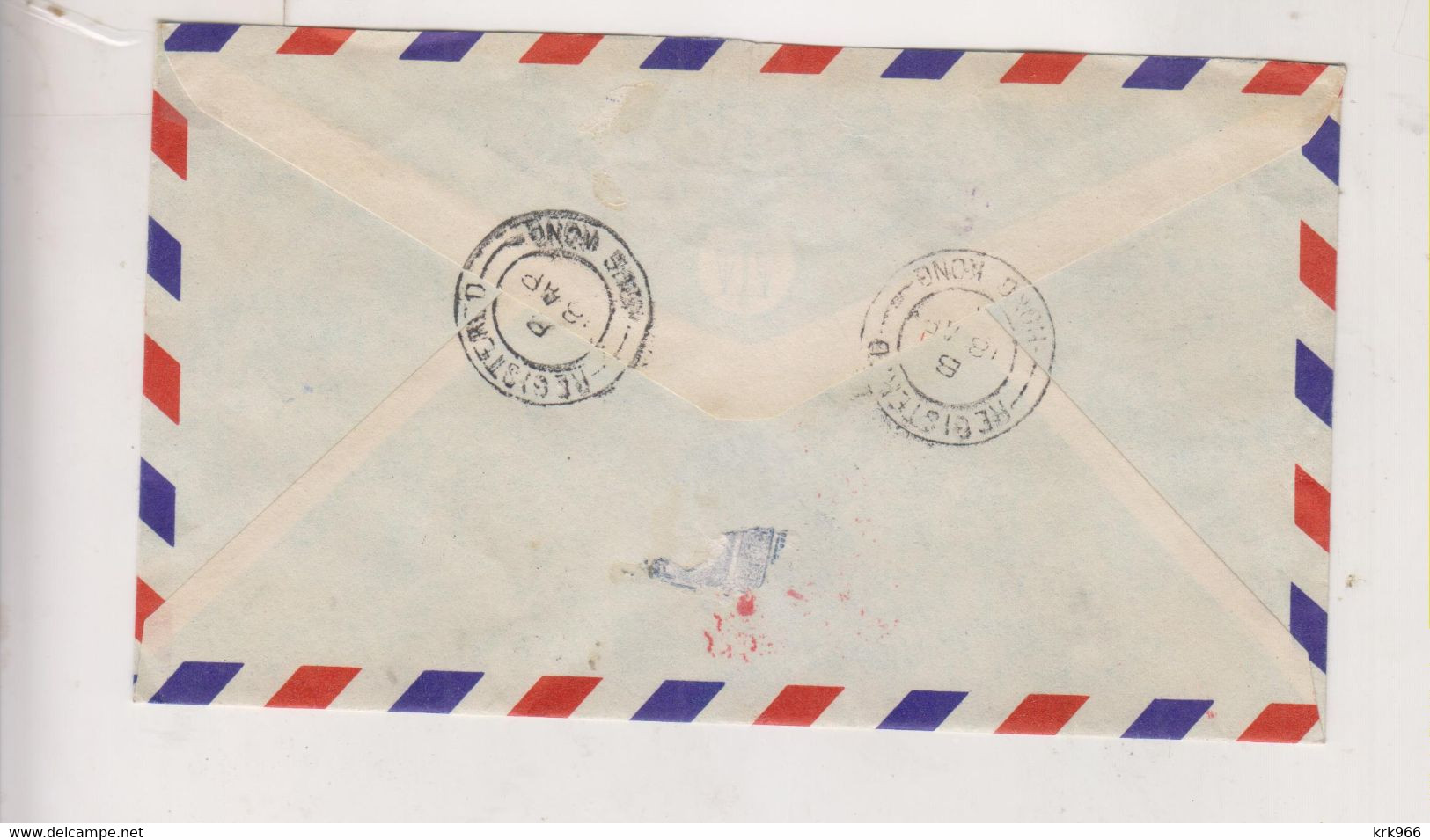 HONG KONG 1961  Airmail  Registered Cover To Germany Meter Stamp - Lettres & Documents