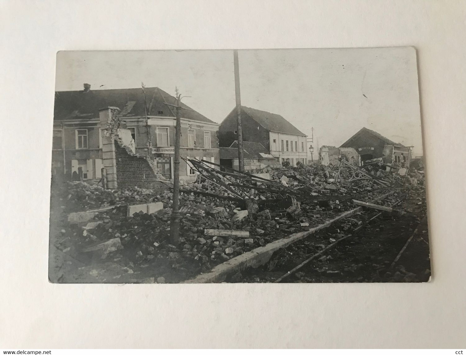 Avelgem Avelghem FOTOKAART Van Het Station Tijdens De Eerste Wereldoorlog GARE STATION STATIE - Avelgem