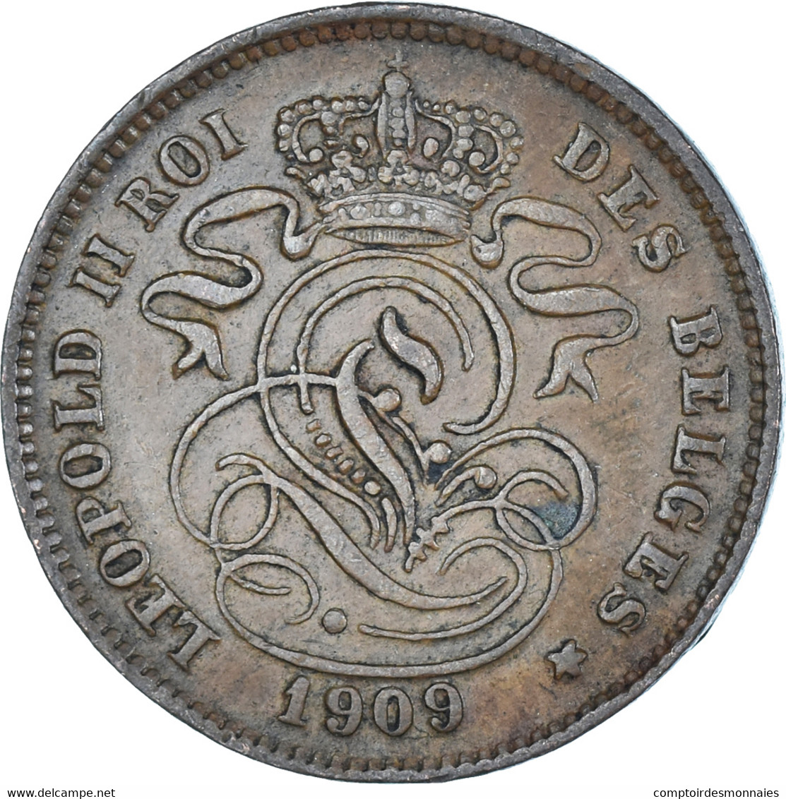 Monnaie, Belgique, 2 Centimes, 1909 - 2 Cents