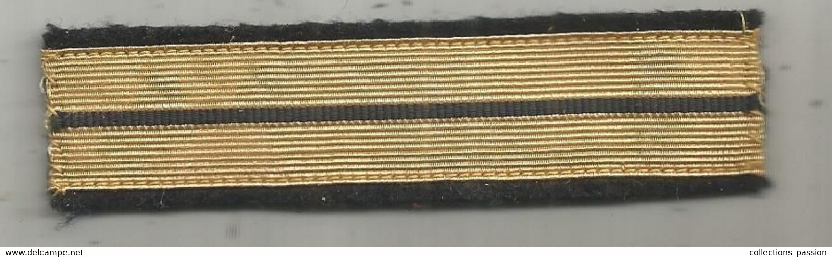 écusson Tissu , Militaria ,lieutenant ,2 Scans , 100 X 25 Mm - Ecussons Tissu