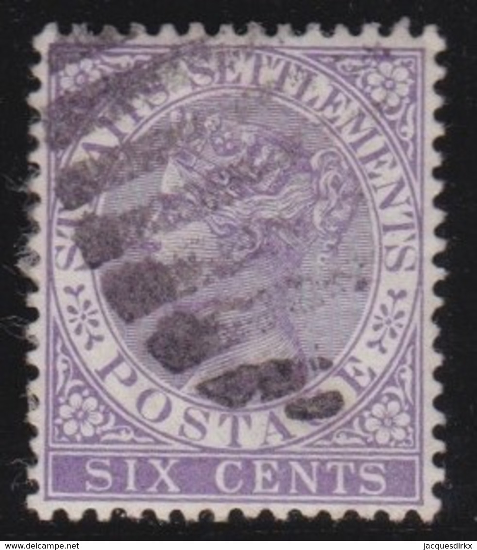 Straits  Settlements      .      SG  .     66a       .    O      .      Cancelled - Straits Settlements