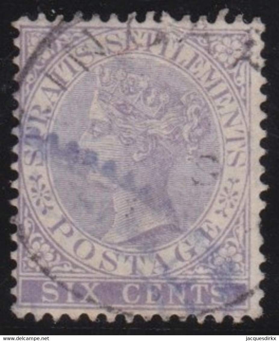 Straits  Settlements      .      SG  .     66a       .    O      .      Cancelled - Straits Settlements