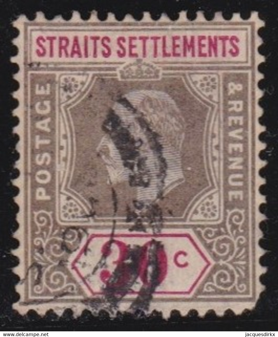 Straits  Settlements      .      SG  .    117        .   O          .   Cancelled - Straits Settlements