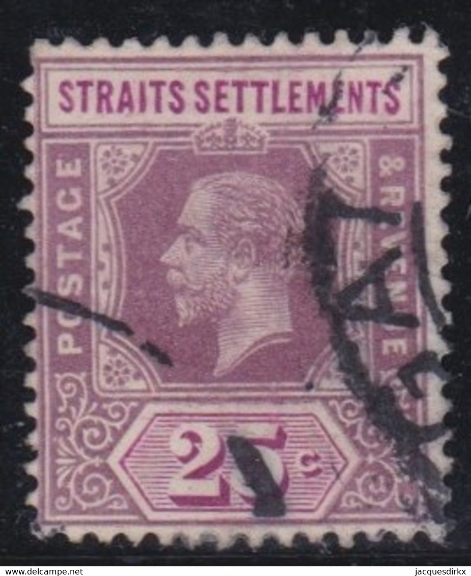 Straits  Settlements      .      SG  .    205       .  O          .     Cancelled - Straits Settlements