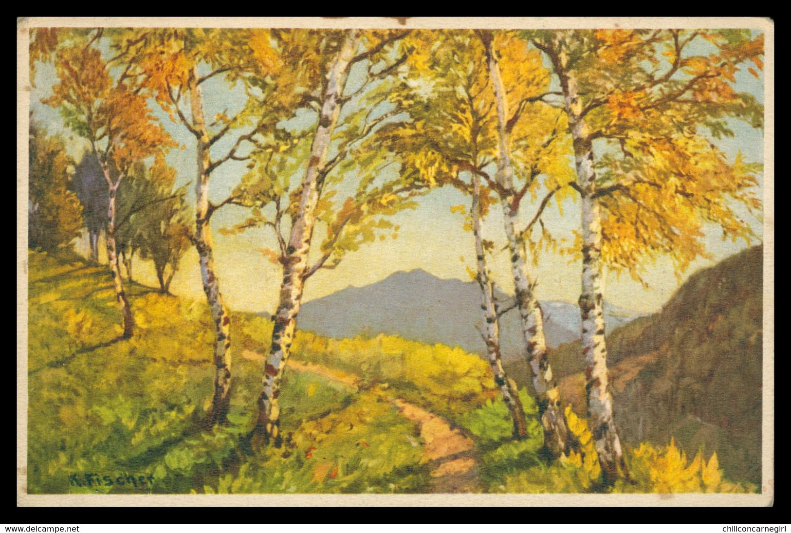 * Illustrateur FISCHER - L'Automne - Paysage Automnal - Edit. STZF N° 490 - Fisher, Harrison