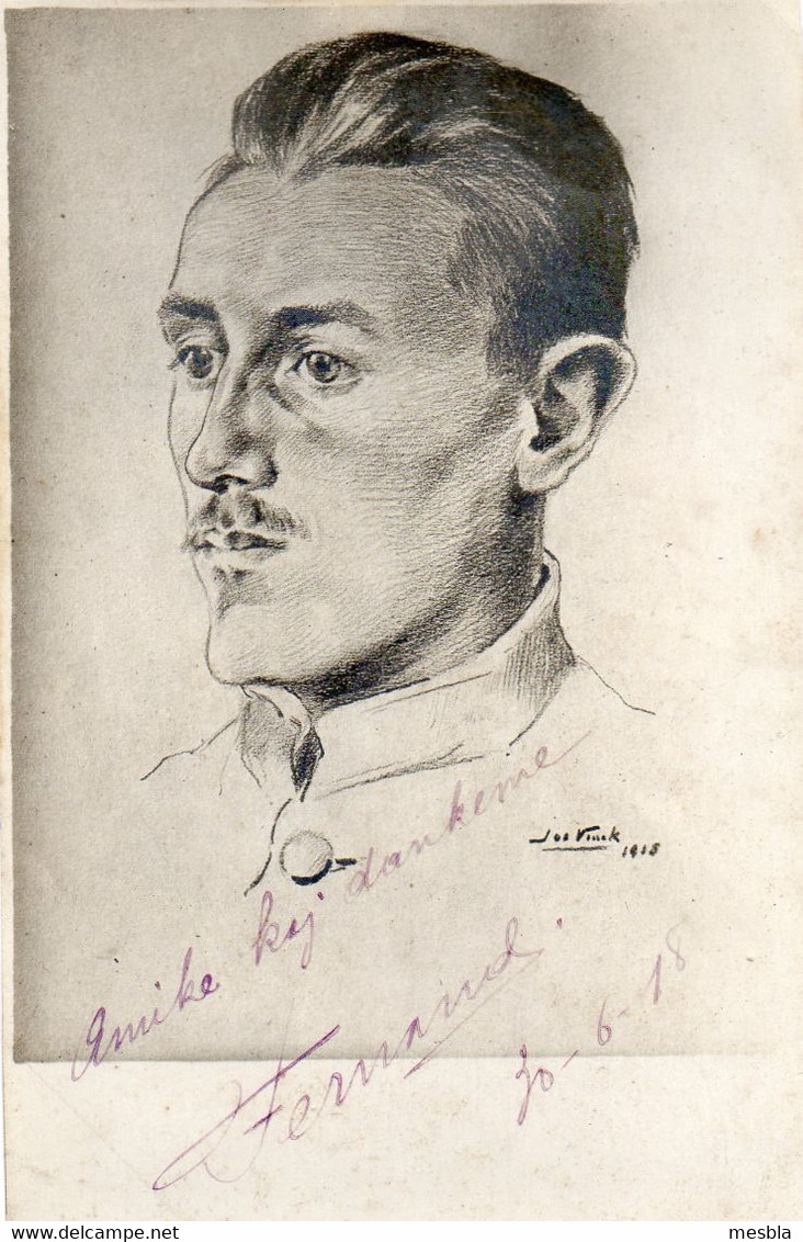 CPA -  Esperanto  -  Dessin Signé Jos Vinck ?  1918 - Esperanto