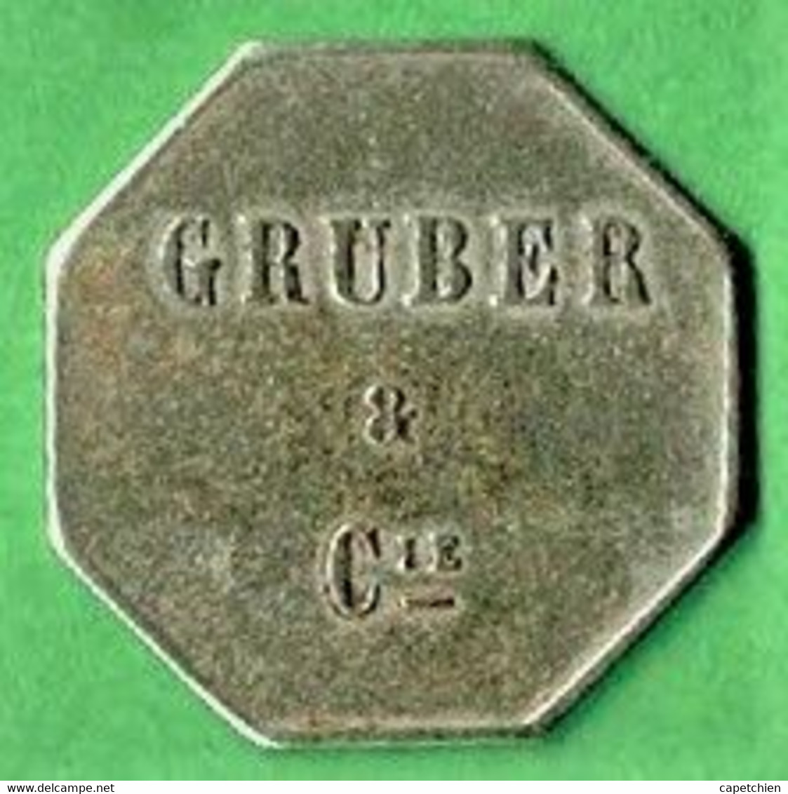 BRASSERIE GRUBER / KOENIGSHOFFEN  / GRUBER & Cie / ETOILE DE DAVID / LAITON / 4.41 G / 25 Mm - Monétaires / De Nécessité