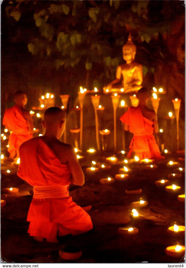 (1 L 40 A) Germany - Posted To Australia During COVID-19 Pandemic - Monk "Offering Of Light" - Buddhism