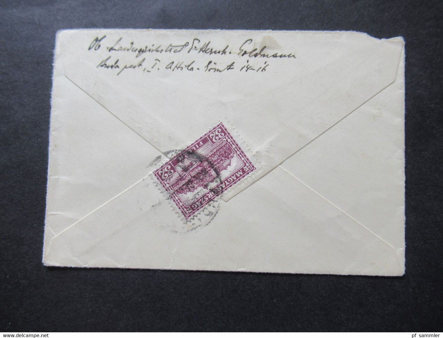 Ungarn 1923 Budapest - Berlin Friedenau Absender Oberlandesgerichtsrat F. Goldmann 2 Belege - Briefe U. Dokumente