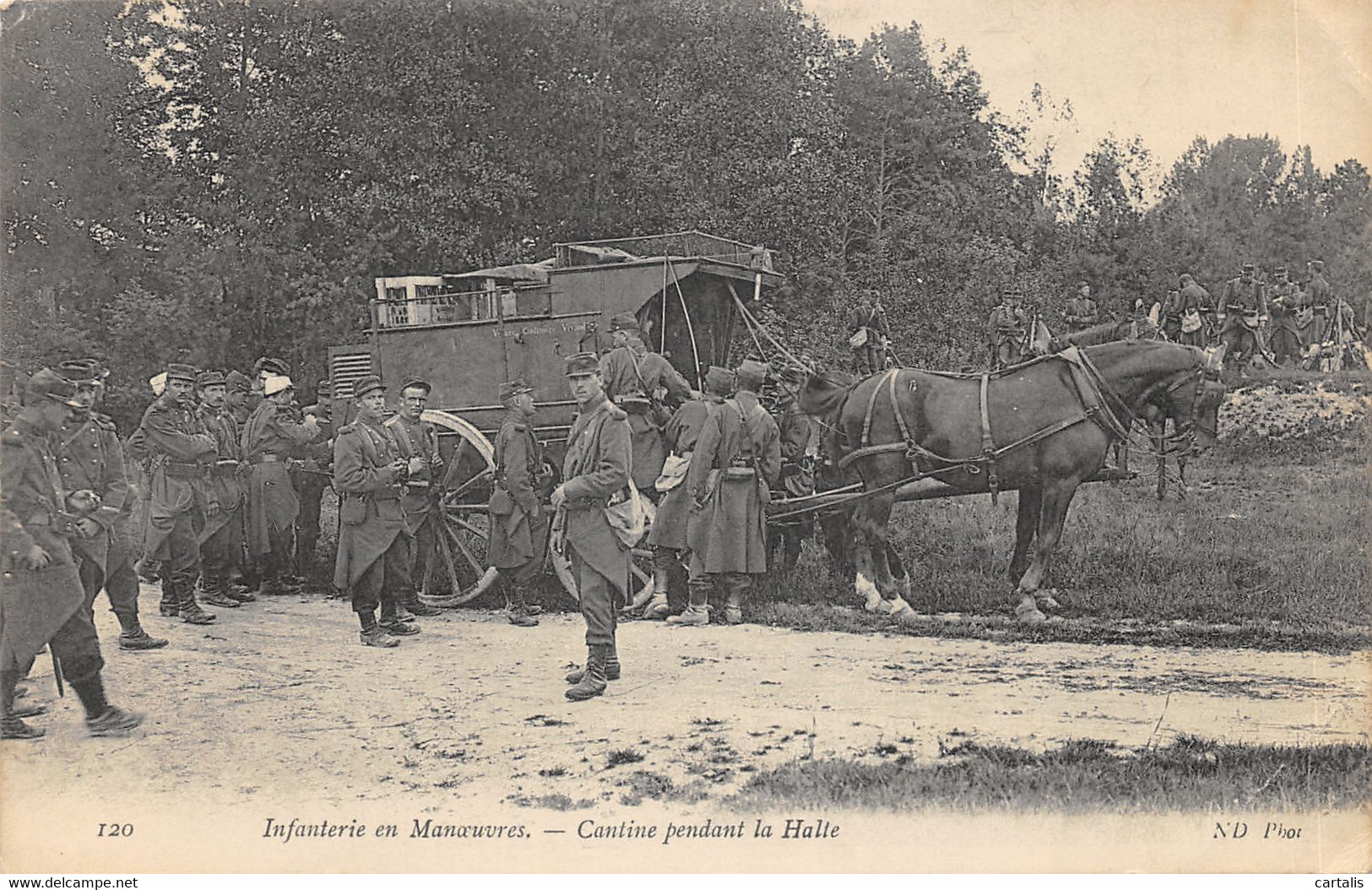 88-EPINAL-INFANTERIE EN MANŒUVRES-CANTINE-N°6009-F/0115 - Epinal