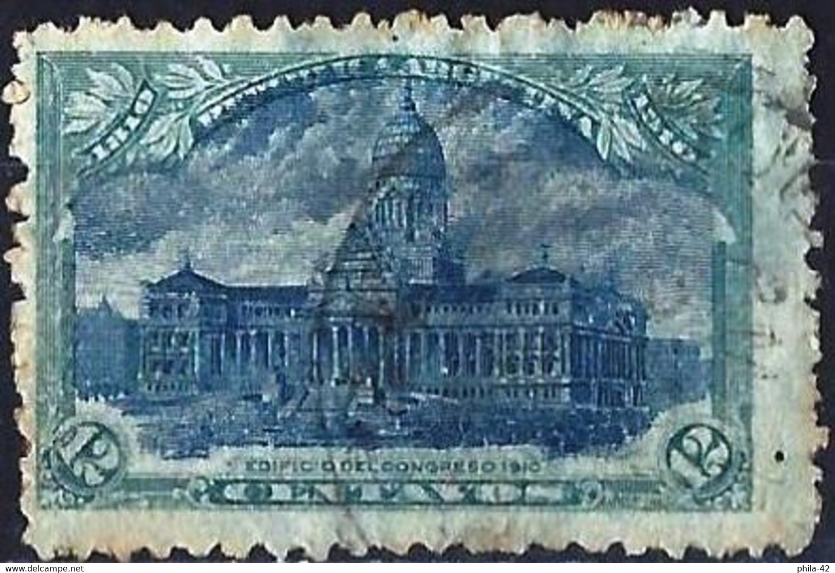 Argentina 1910 - Mi 144 - YT 155 ( Congress Palace ) - Usados