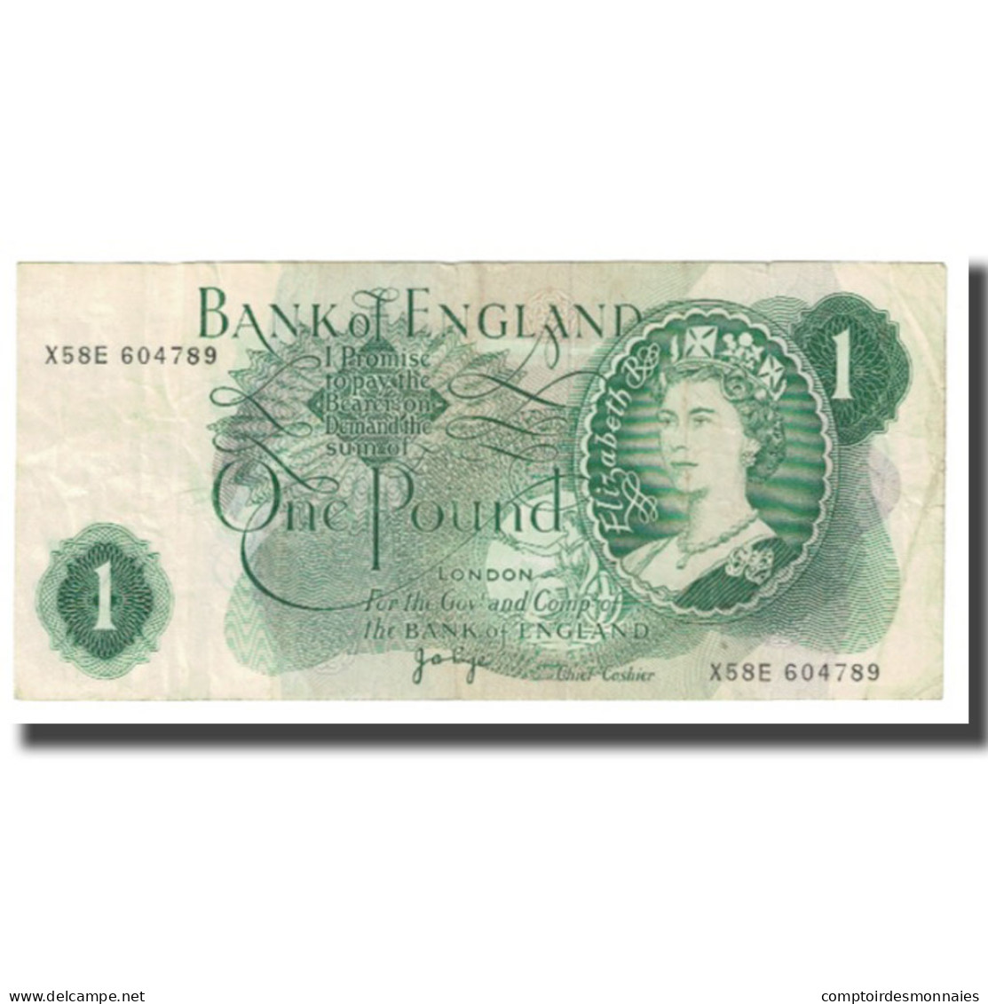 Billet, Grande-Bretagne, 1 Pound, KM:374g, TB - 1 Pound
