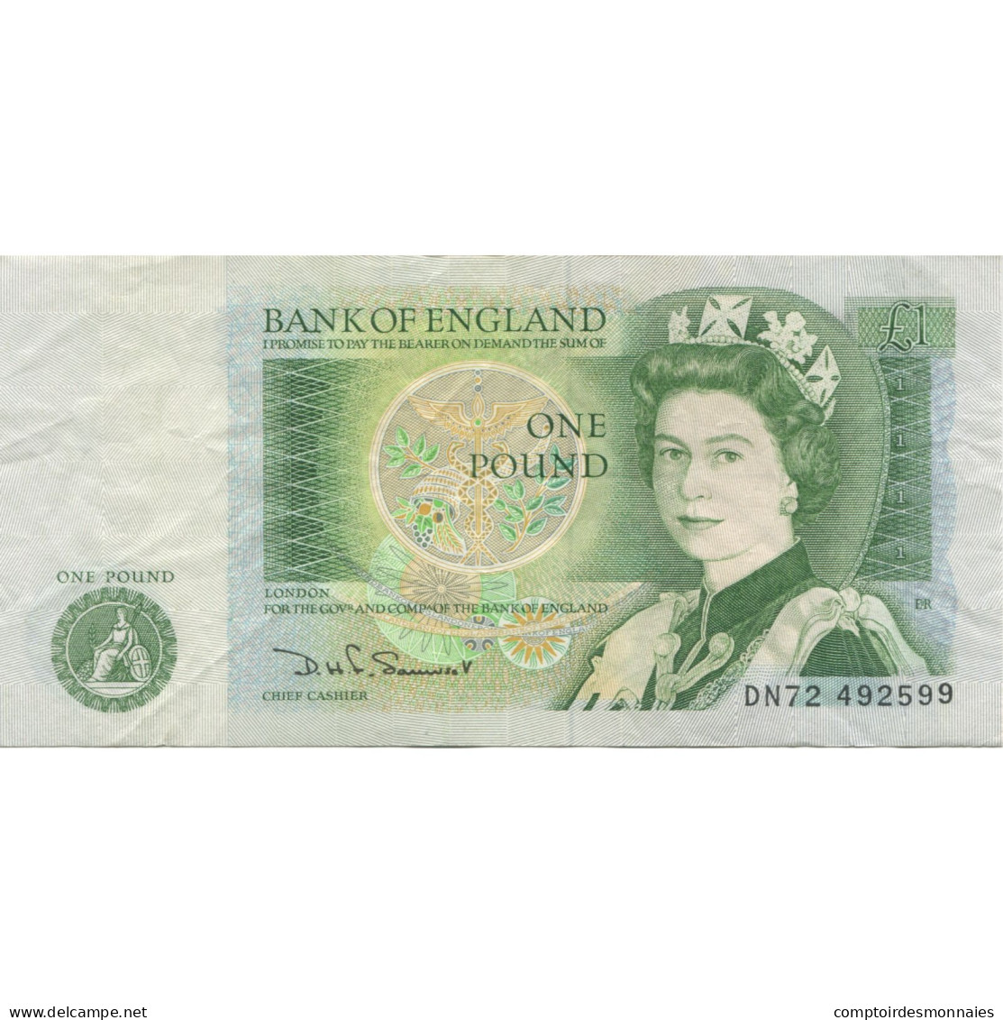 Billet, Grande-Bretagne, 1 Pound, Undated (1978-84), KM:377b, SUP - 1 Pond