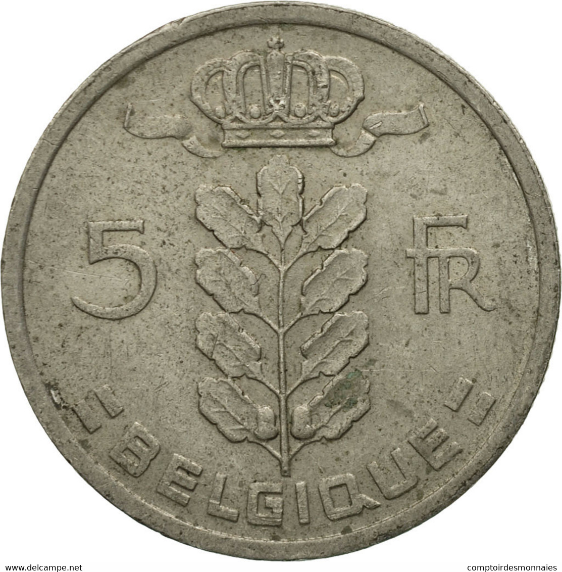 Monnaie, Belgique, 5 Francs, 5 Frank, 1950, TB+, Copper-nickel, KM:134.1 - 5 Franc