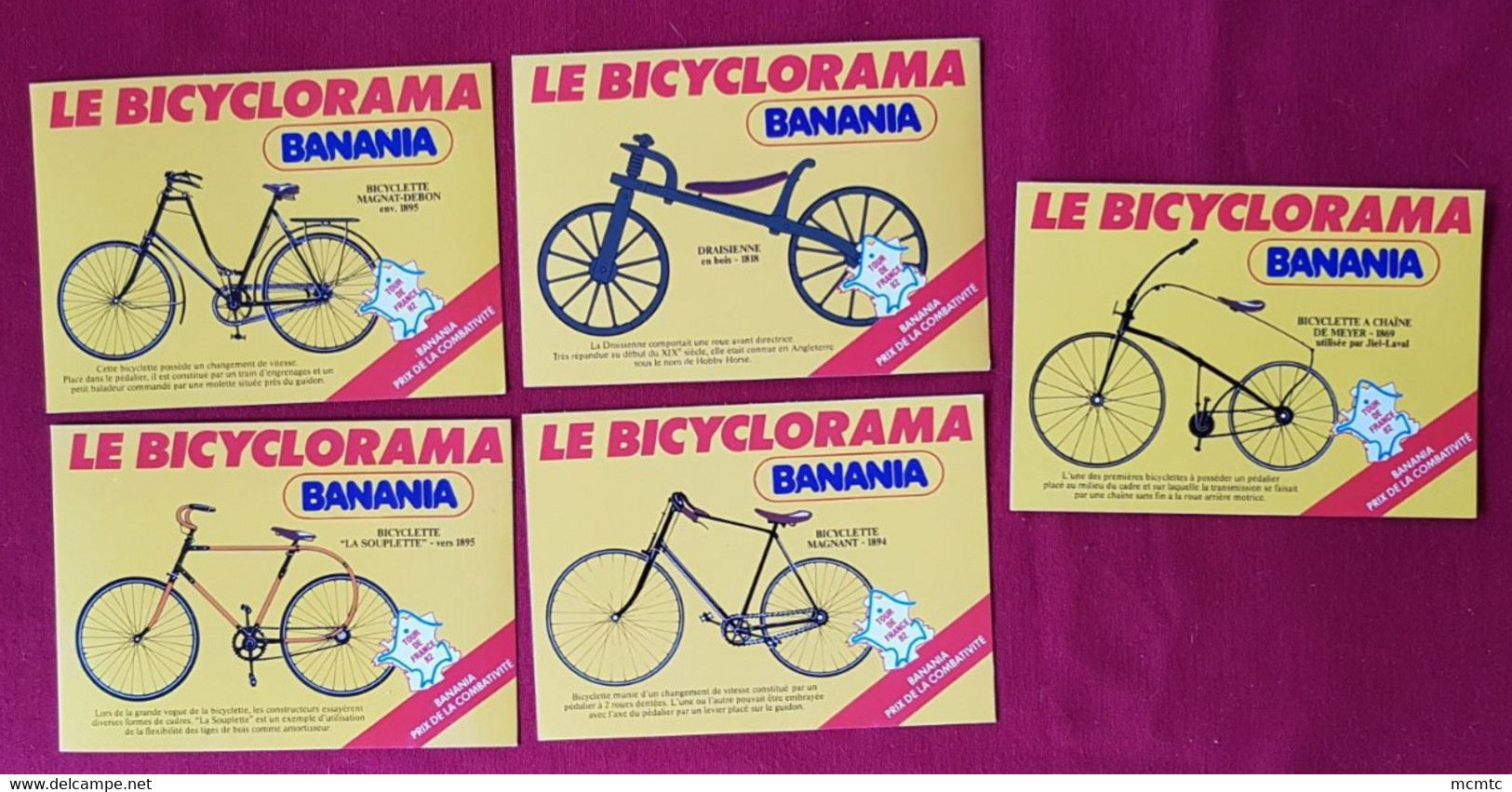 23 Cartes Modernes - BANANIA LE BICYCLORAMA TOUR DE FRANCE - Les Géants Du Tour De France - Vélo , Cyclisme , Cycliste - Radsport