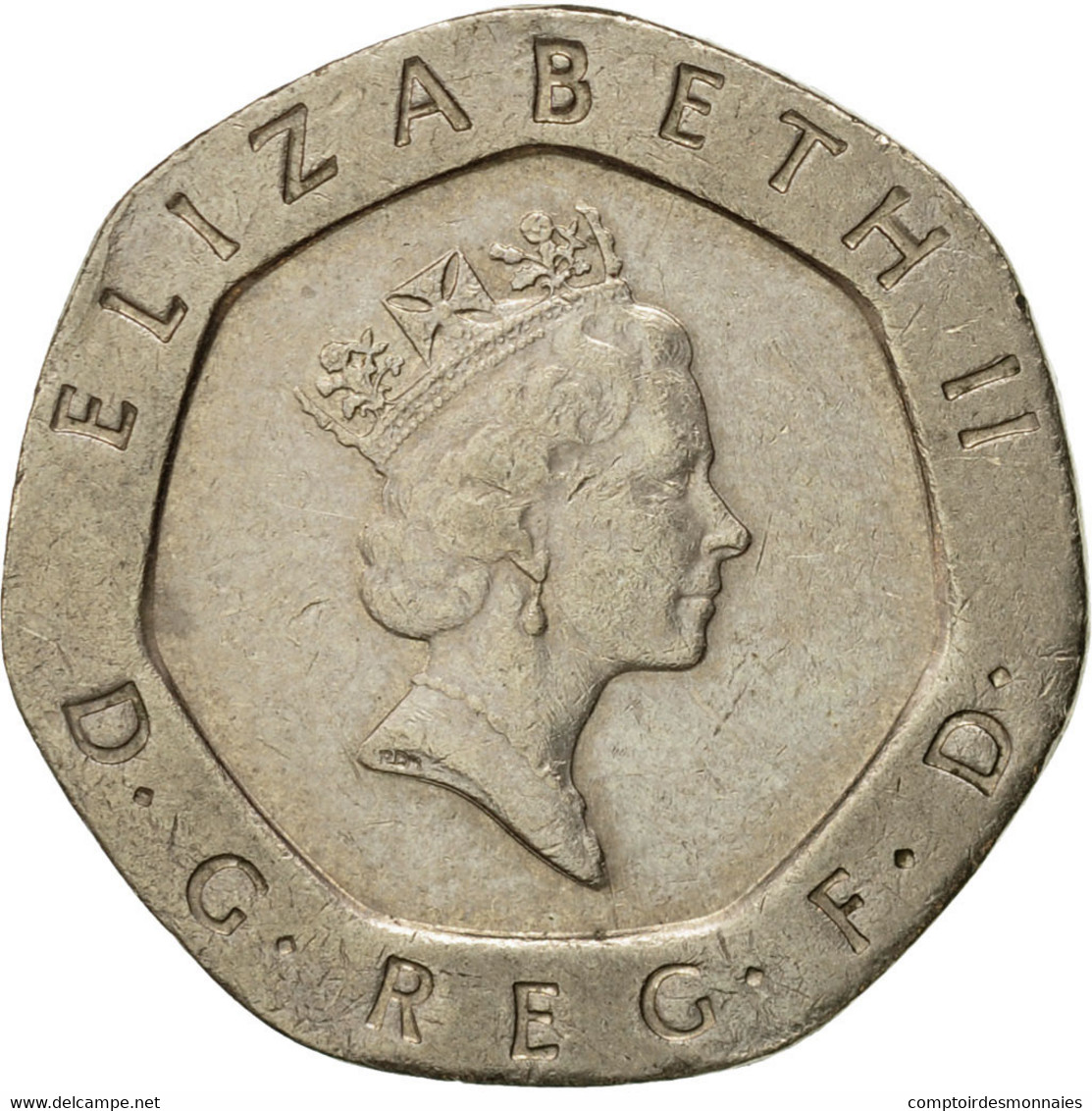 Monnaie, Grande-Bretagne, Elizabeth II, 20 Pence, 1989, TTB+, Copper-nickel - 20 Pence