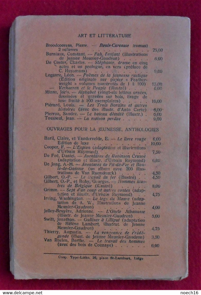 1928 Emile Vandervelde L'Homme Et Son Œuvre - Etudes Politiques Et Sociales - Política