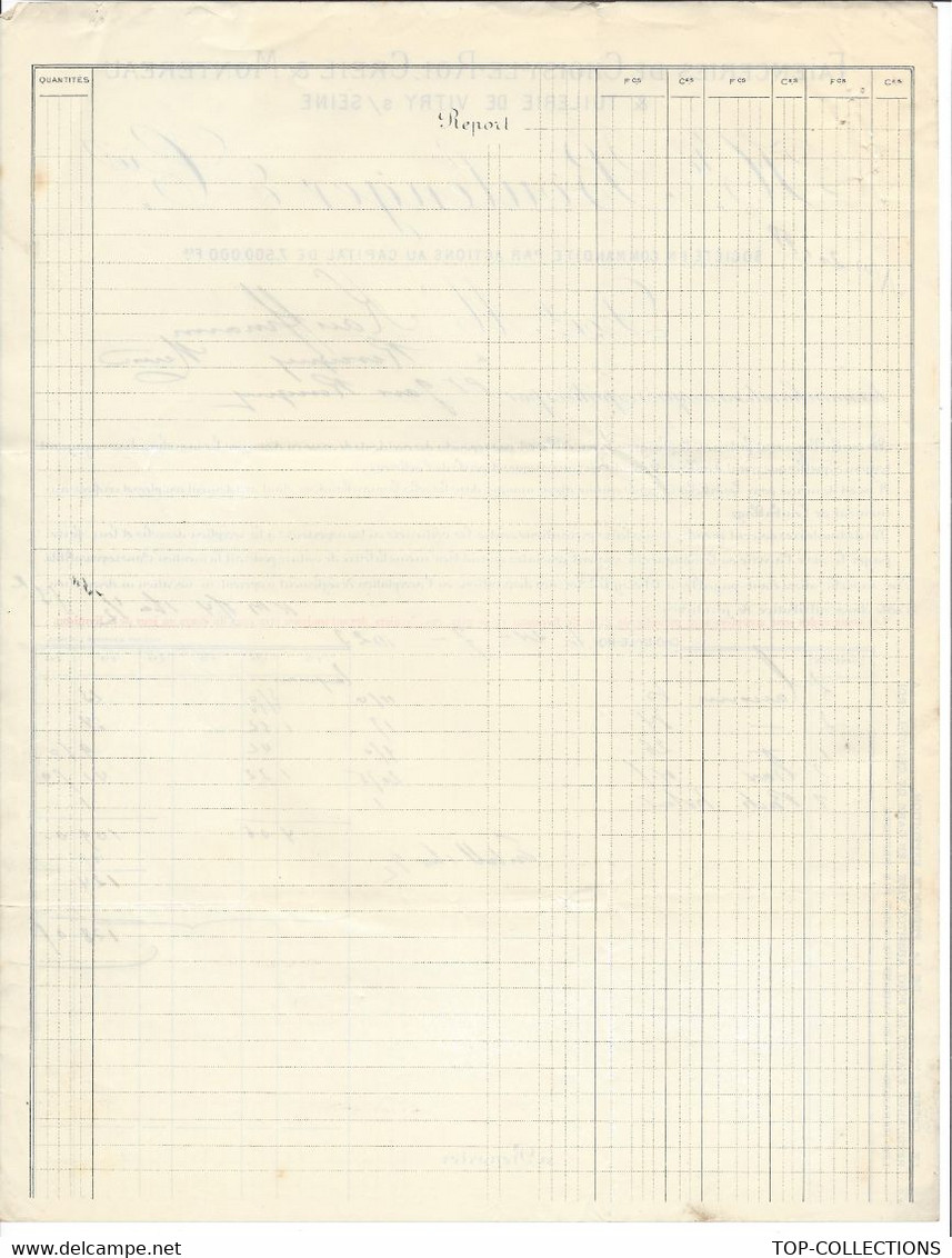 1923 FAIENCERIES CHOISY LE ROI  CREIL & MONTEREAU & Tuilerie De Vitry Sur Seine Boulenger => Kauffmann à Revigny Meuse - 1900 – 1949