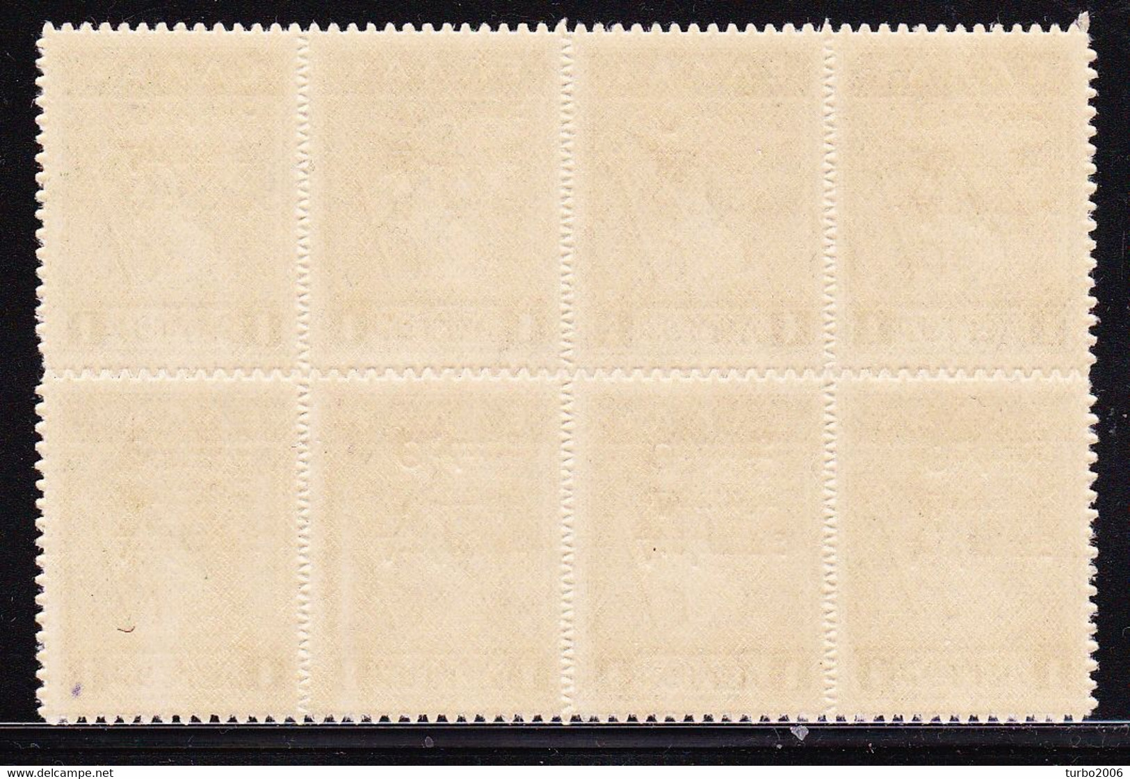 THRACE 1920 1 L Litho With INVERTED Overprint In MNH Block Of 8 Vl. 12 C - Thrace