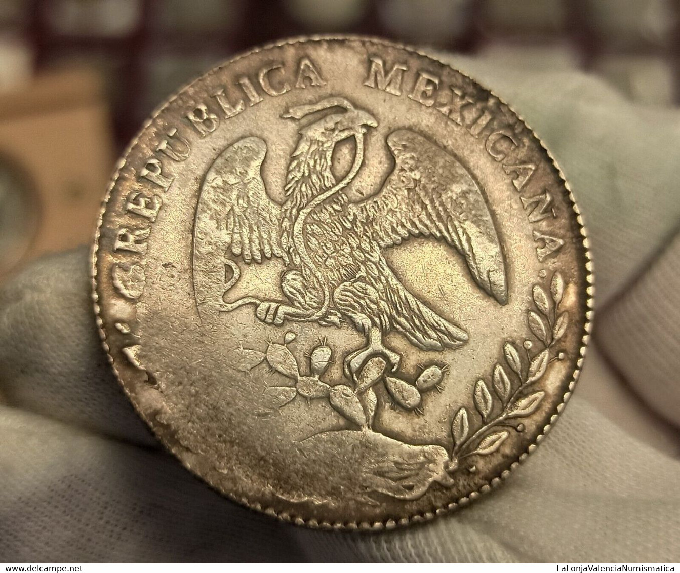 México 8 Reales 1878 San Luis Potosi Km 377.12 Plata - Mexique