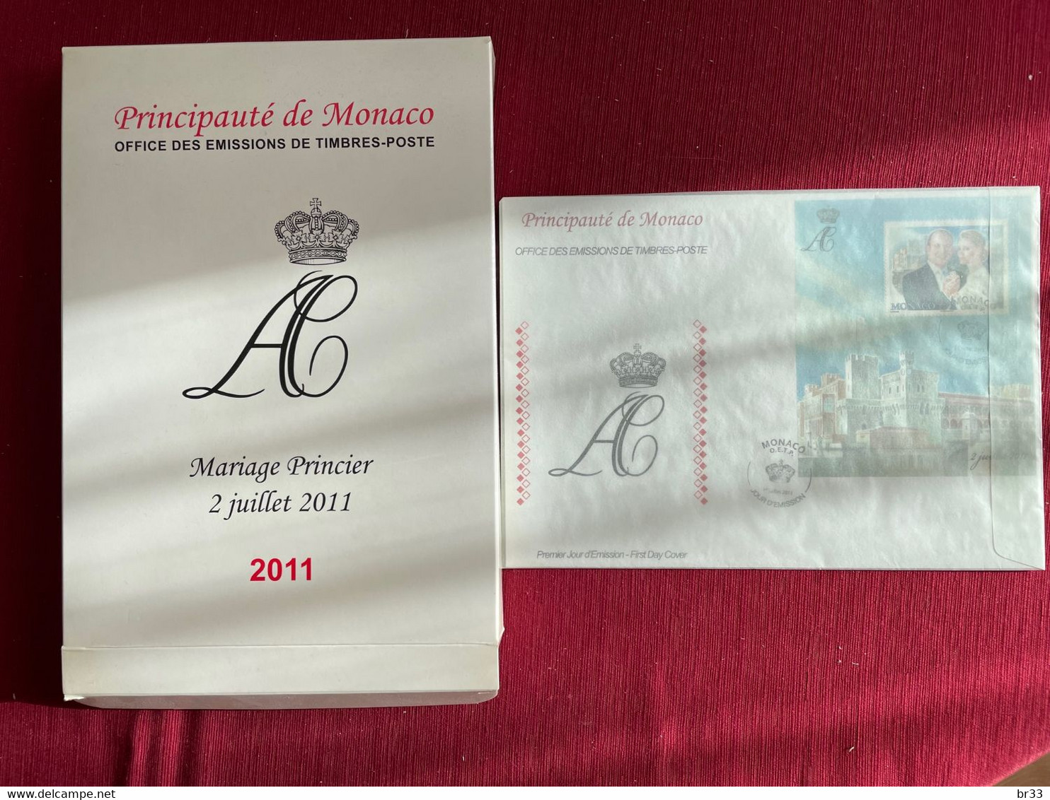 Monaco  FDC Grand Format 2011 - Mariage Princier - Bloc N° 100 Dans Le Coffret - Used Stamps