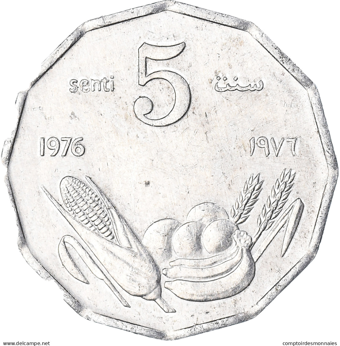 Monnaie, Somalie, 5 Senti, 1976 - Somalie