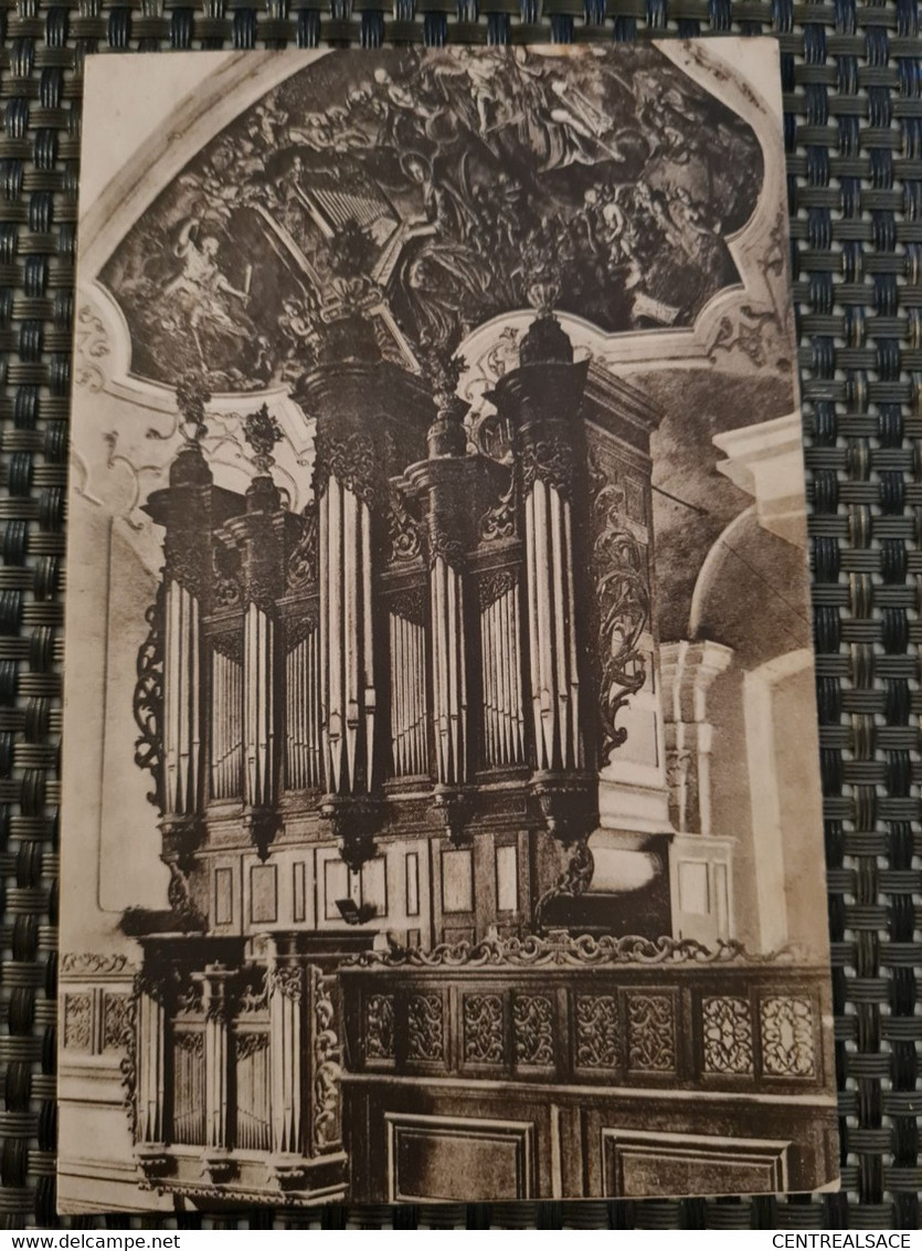 Carte EBERSMUNSTER Eglise Abbatiale Orgue Silbermann - Ebersmunster