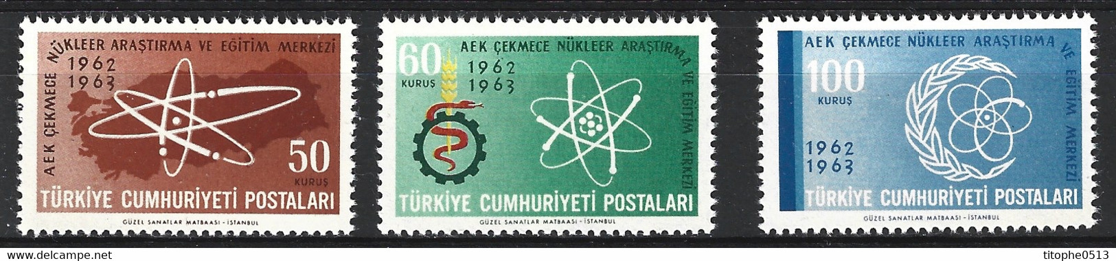 TURQUIE. N°1652-4 De 1965. Centre De Recherches Nucléaires. - Atome