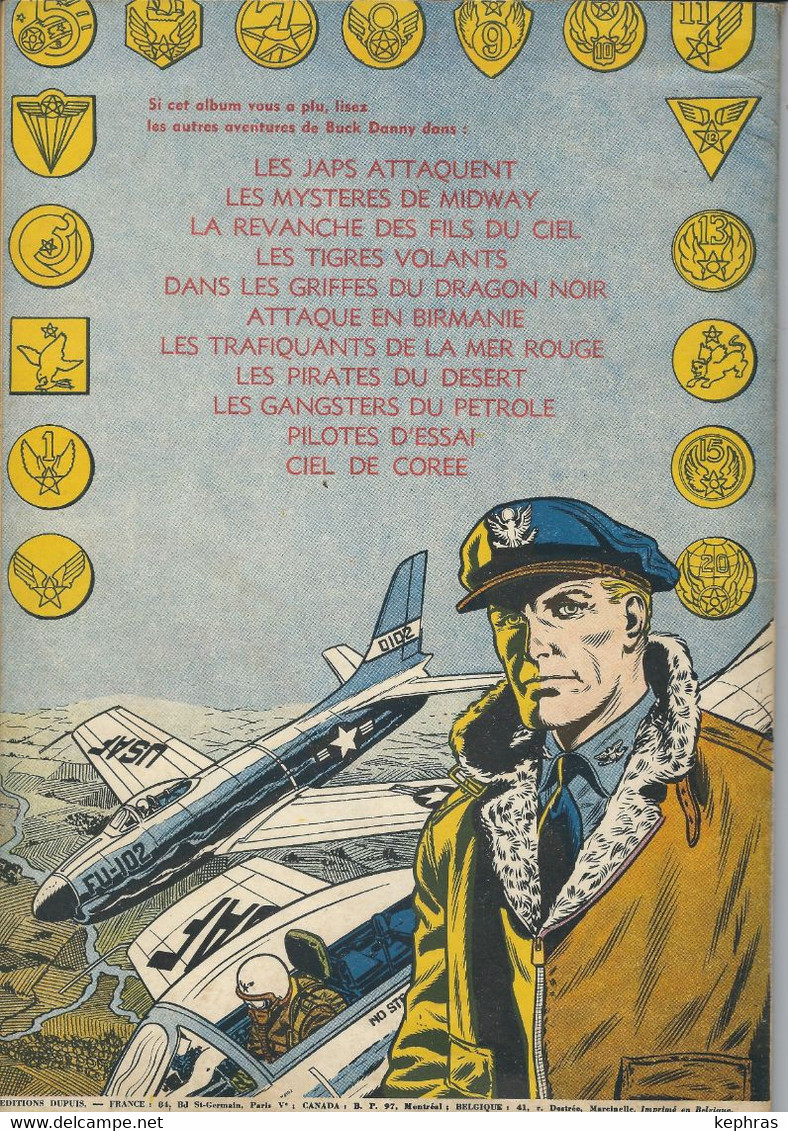 Les Aventures De BUCK DANNY - AVIONS SANS PILOTES - N° 12 - E.O 1954 - TBE - COTE 70.00€ - Buck Danny