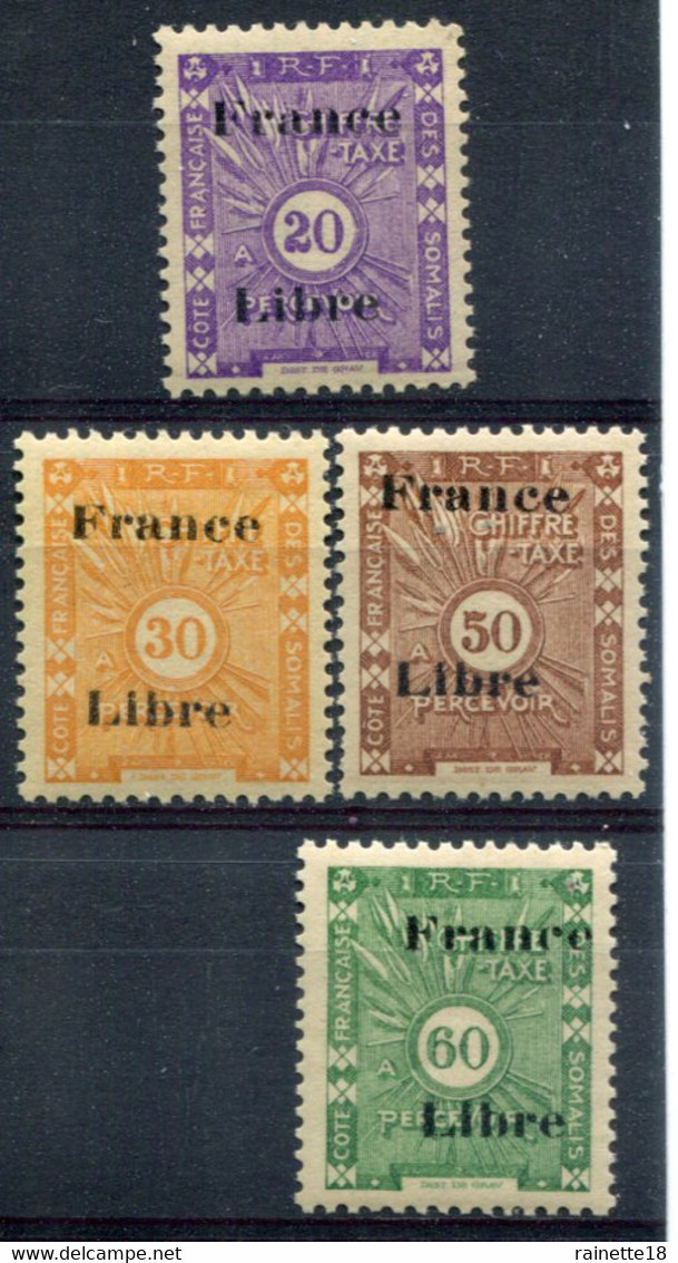 Côte Des Somalis           Taxes  32/35 ** - Unused Stamps