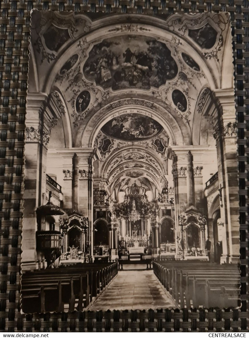 Carte EBERSMUNSTER Eglise Abbatiale  INTERIEUR - Ebersmunster