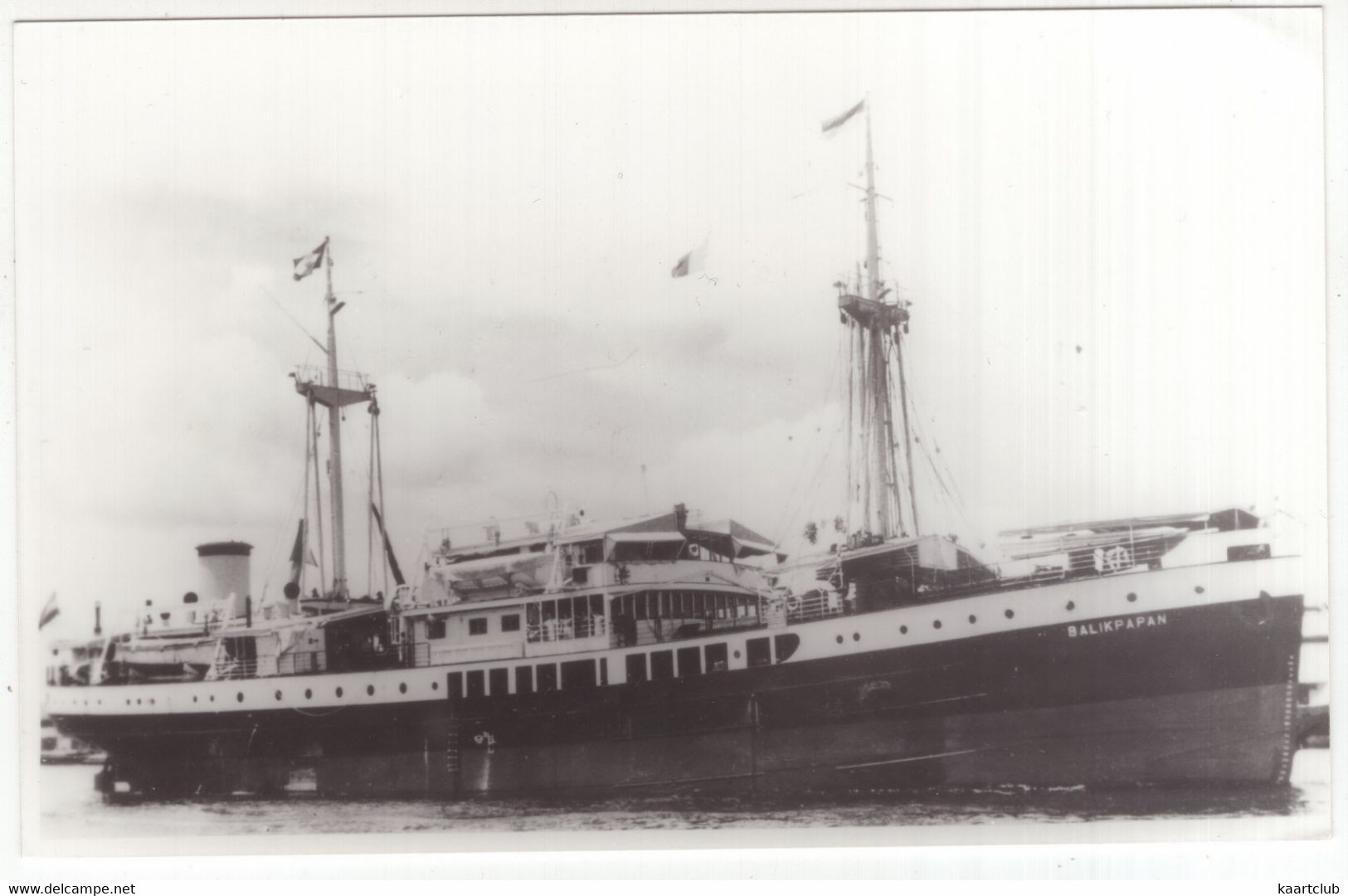 MS 'BALIKPAPAN' - 1939 - N.V. Koninklijke Paketvaart-Maatschappij	- Vracht-/passagiersschip / Cargo Vessel - Schiffe