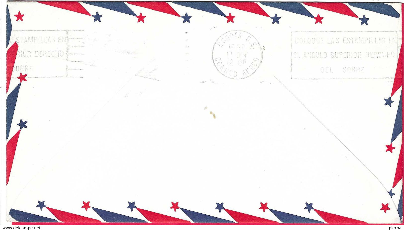 U.S.A. - FIRST JET AIR MAIL BY AVIANCA - FROM MIAMI TO BOGOTA' * OCT 17, 1960* SU BUSTA UFFICIALE - Andere & Zonder Classificatie