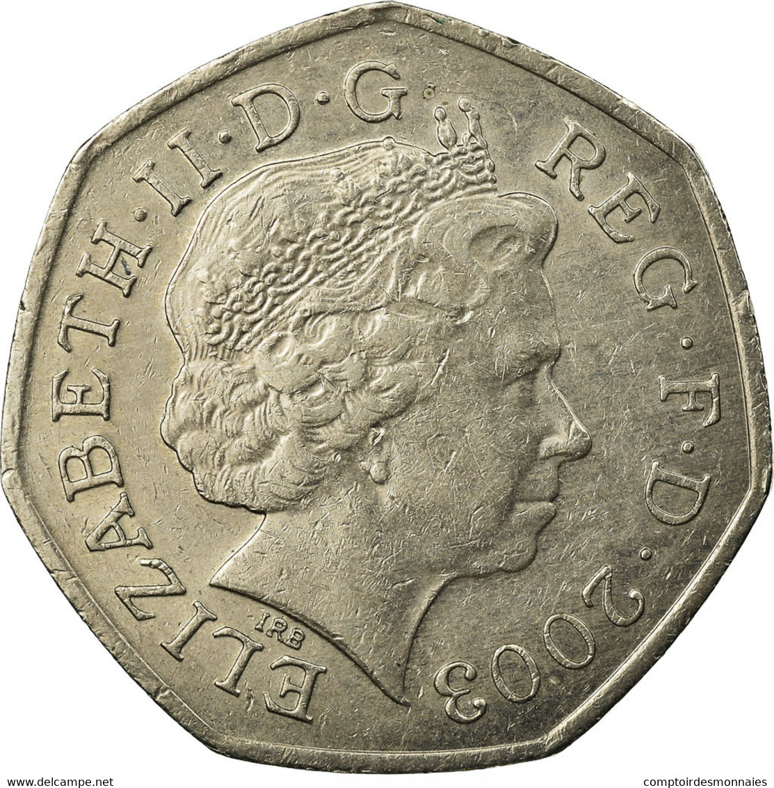 Monnaie, Grande-Bretagne, Elizabeth II, 50 Pence, 2003, TTB, Copper-nickel - 50 Pence