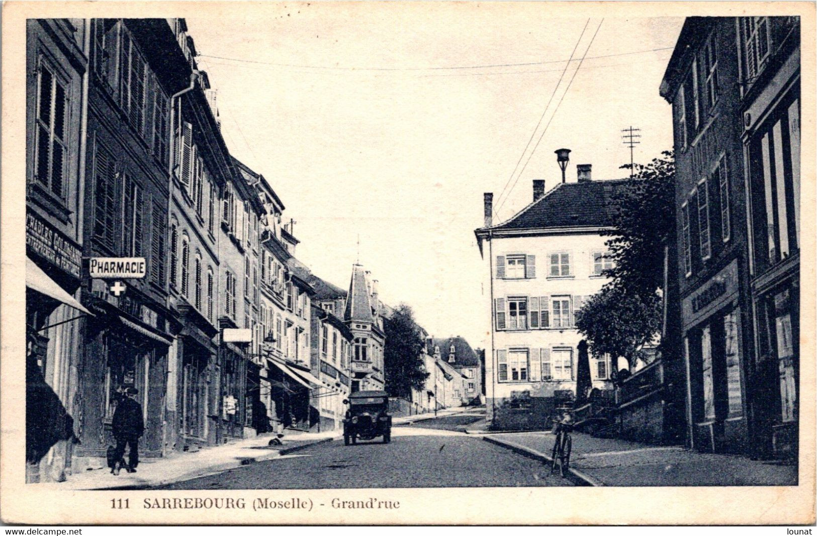 57 SARREBOURG - Grand'rue - Auto - Cycle - Commerce Pharmacie - Sarrebourg