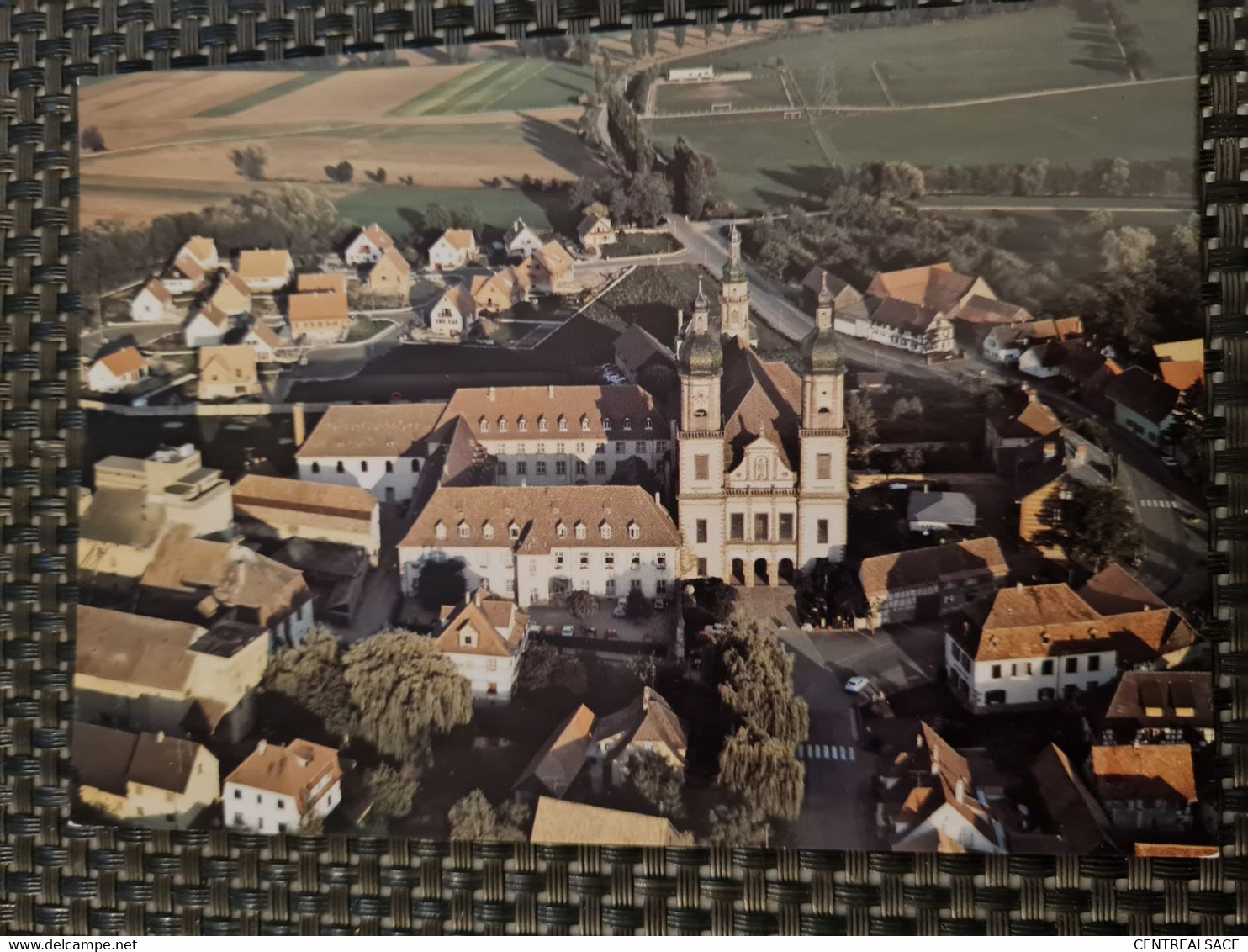 Carte EBERSMUNSTER Eglise Abbatiale  Vue Aérienne - Ebersmunster