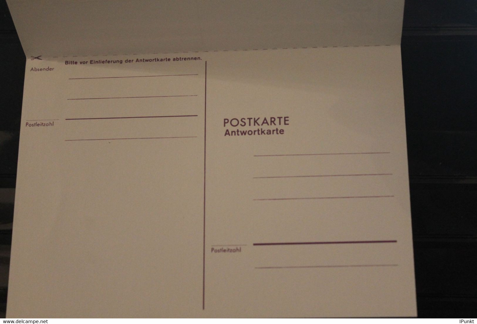 Deutschland 1974, Postkarte Wertstempel Unfallverhütung, 20 Pf., PP 91, Kompl. Druck Lila, Ungebraucht - Privatpostkarten - Ungebraucht