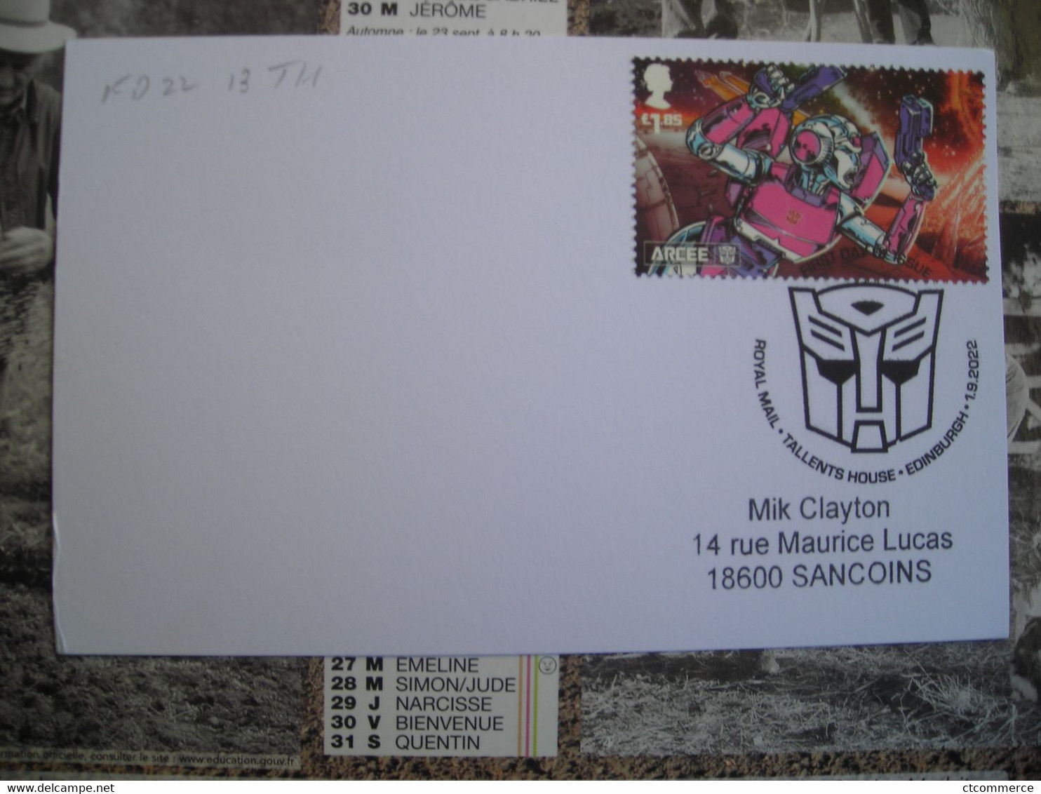 FDC Trans Formers, Arcee - 2021-... Em. Décimales