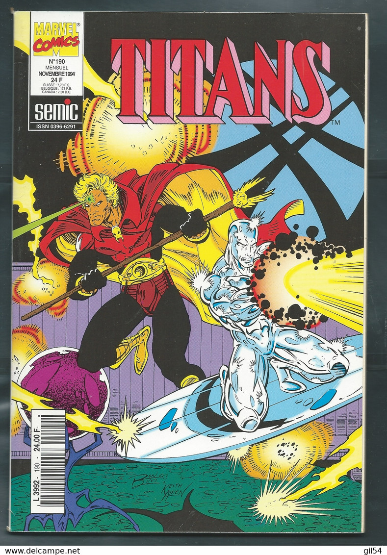 Titans - N°190 - Thor, La Vengeance Du Dieu Tonnerre  -  Novembre 1994  -  Fau 14201 - Marvel France