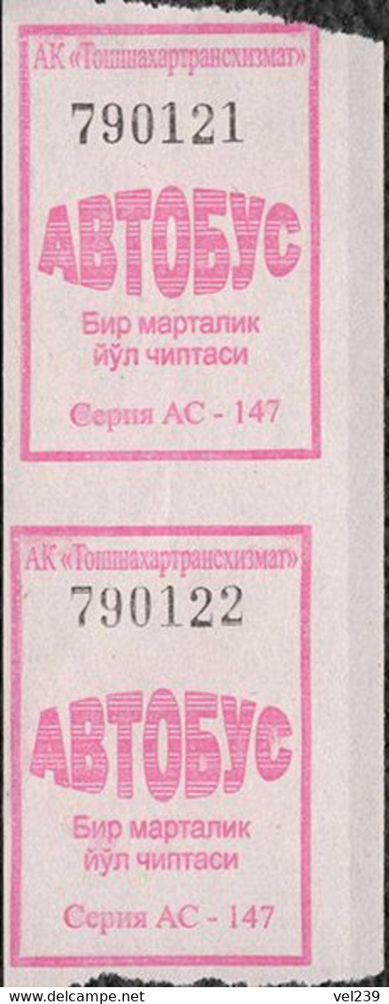 Uzbekistan. Tashkent. Bus Tickets - World