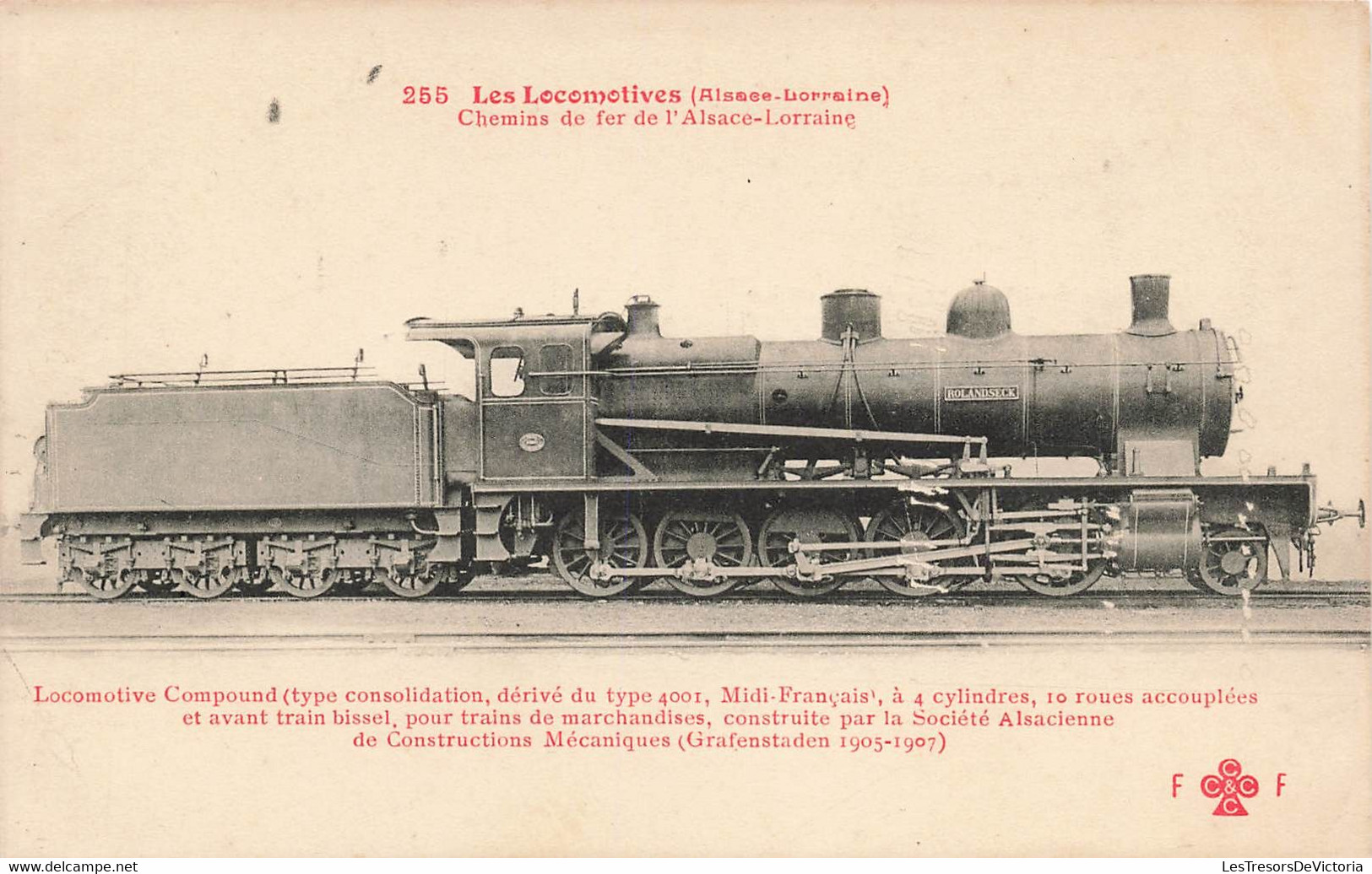 CPA Train - Les Locomotives - Chemins De Fer De L'alsace Lorraine - Locomotive Compound - Treinen