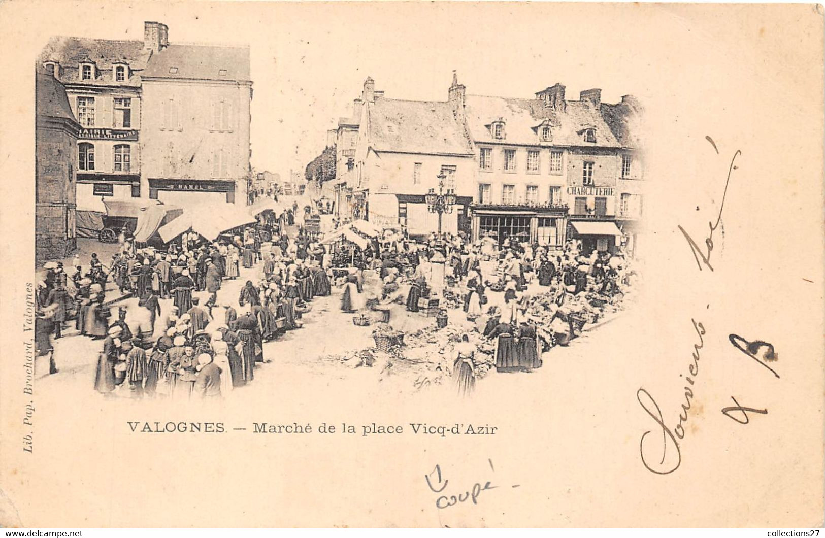 50-VALOGNES- MARCHE DE LA PLACE VICQ-D'AZIR - Valognes