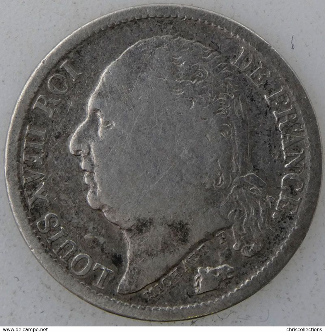 FRANCE - LOUIS XVIII -  1/2 Franc 1824B - TB - Gad. : 401 - 1/2 Franc