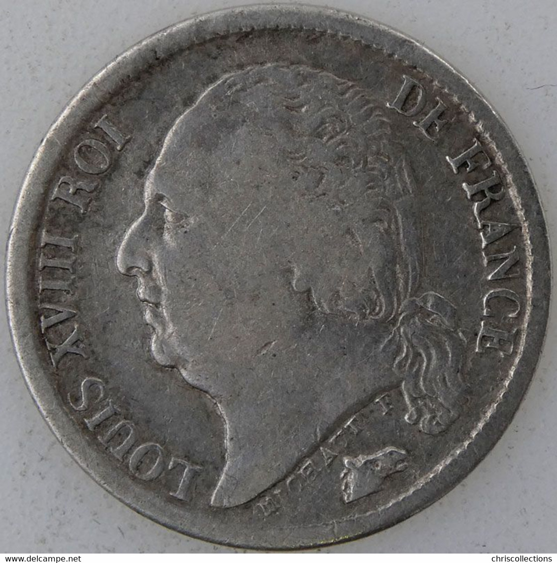 FRANCE - LOUIS XVIII -  1/2 Franc 1821W - TB/TB+ - Gad. : 401 - 1/2 Franc