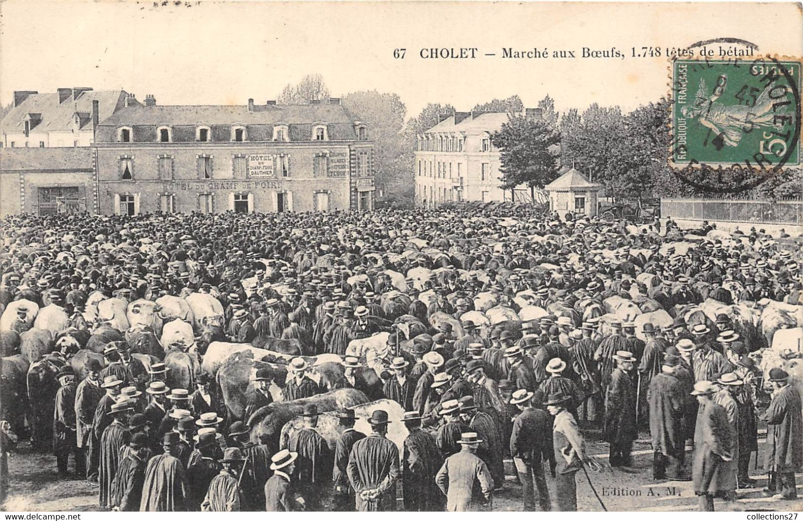 49-CHOLET- MARCHE AUX BOEUFS 1748 TÊTES DE BETAIL - Cholet